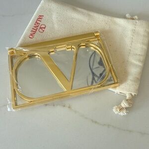 Valentino Garavani Gold Glasses